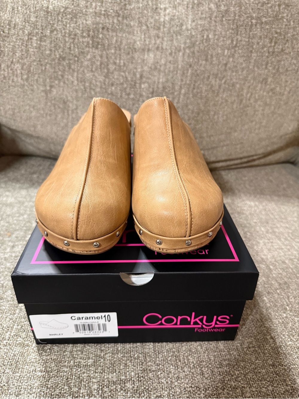 Corkys Caramel Studded Slip-On Clogs